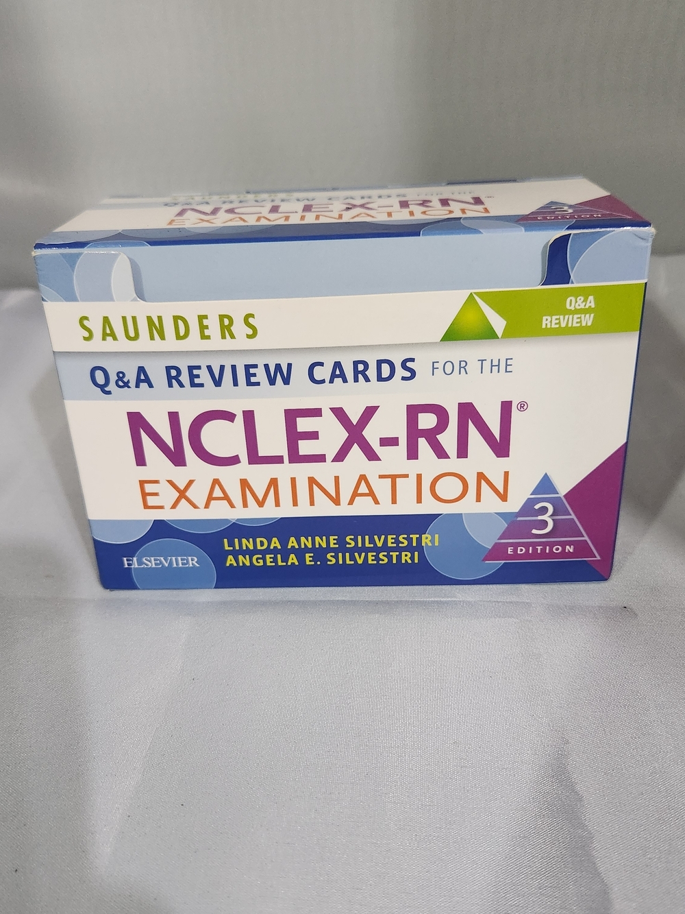 Saunders NCLEX-RN Q&A Review Cards - White & Purple